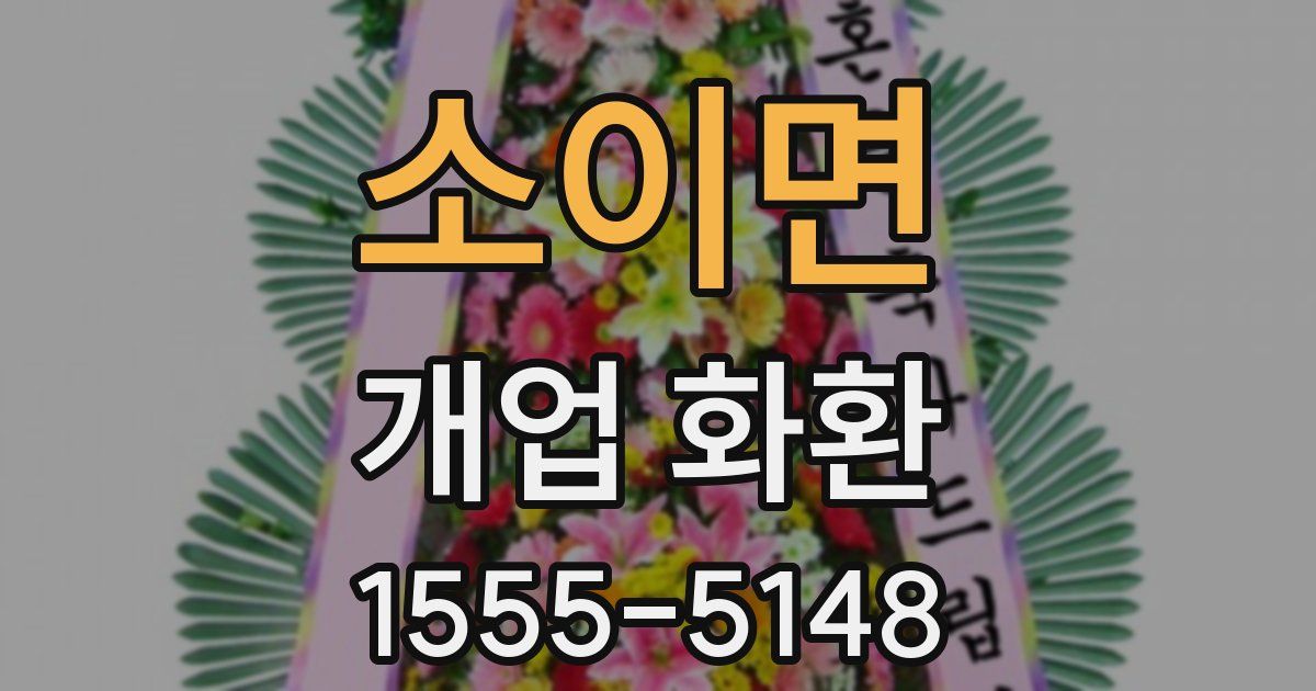 소이면 개업 화환