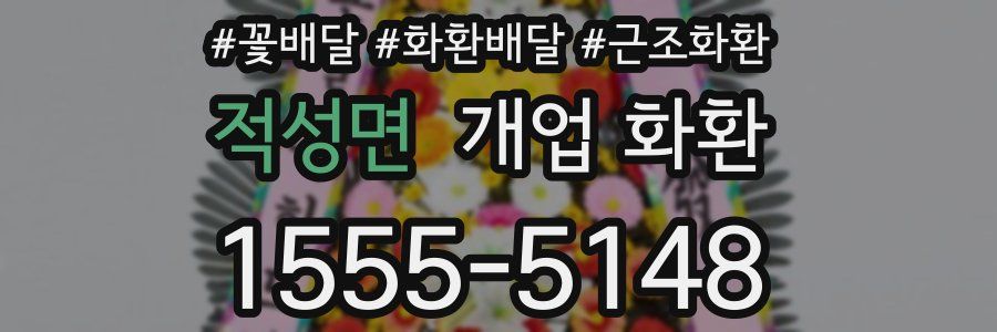 적성면 개업 화환