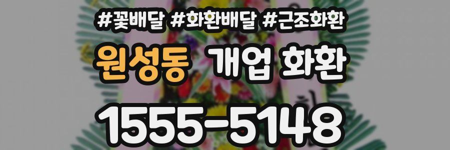 원성동 개업 화환
