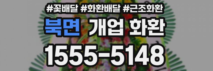 북면 개업 화환