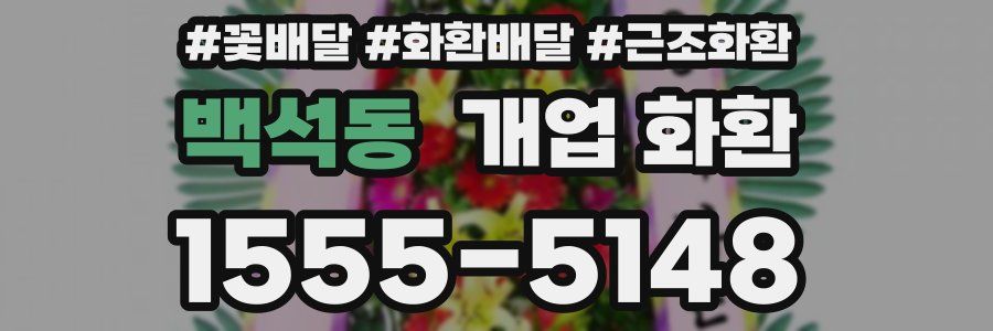 백석동 개업 화환