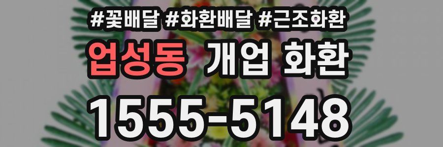 업성동 개업 화환