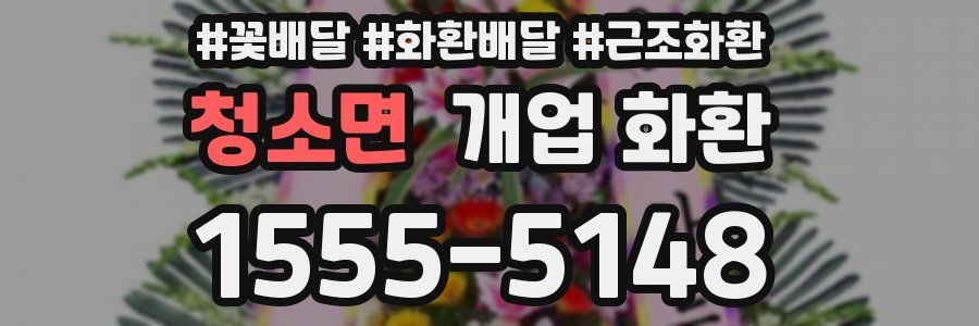 청소면 개업 화환
