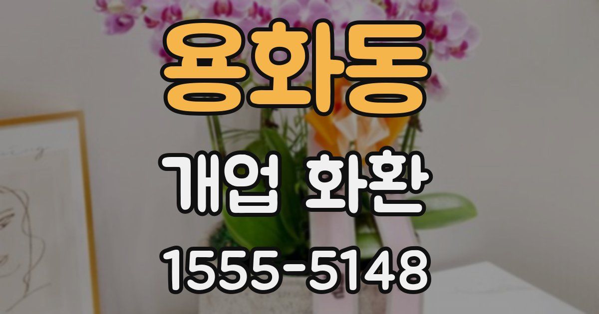 용화동 개업 화환