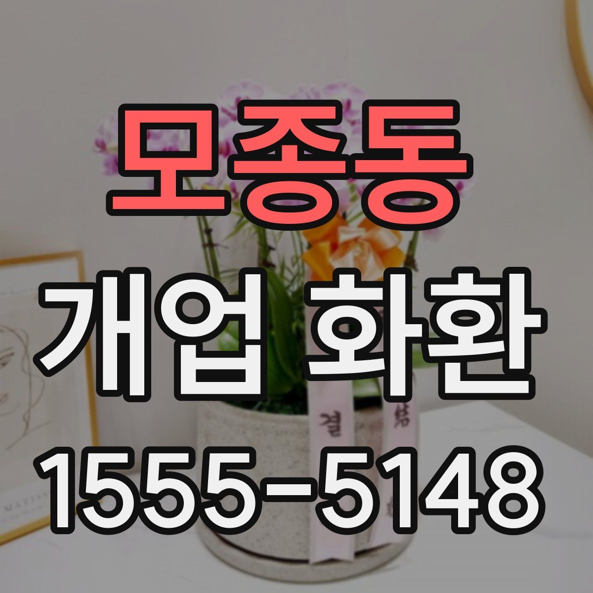 모종동 개업 화환