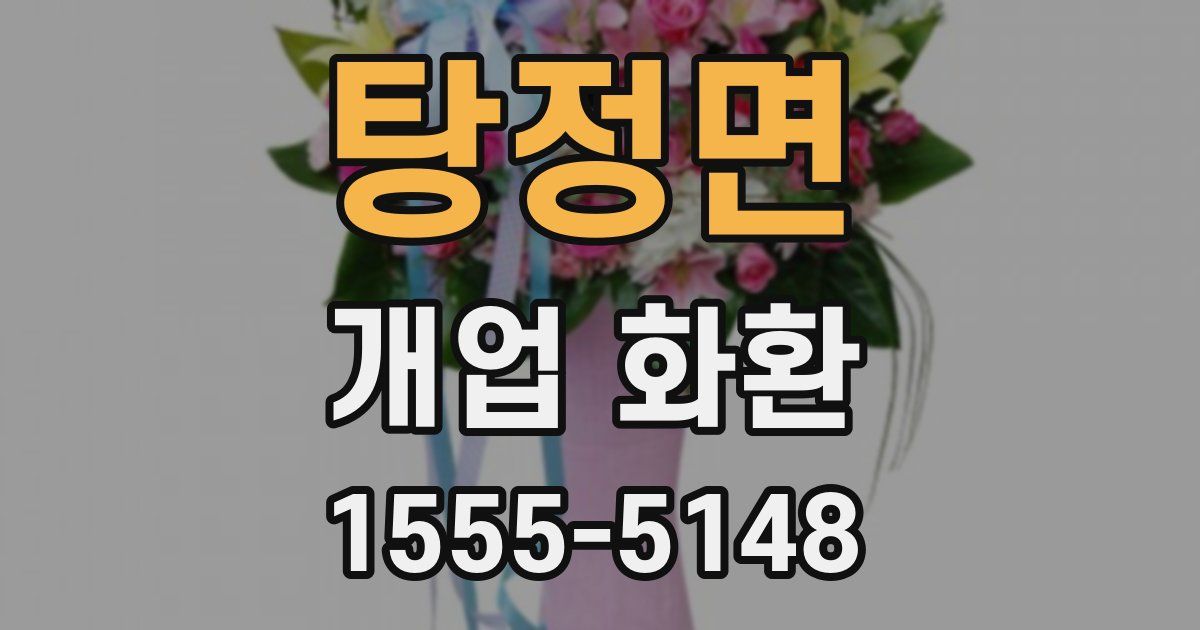 탕정면 개업 화환