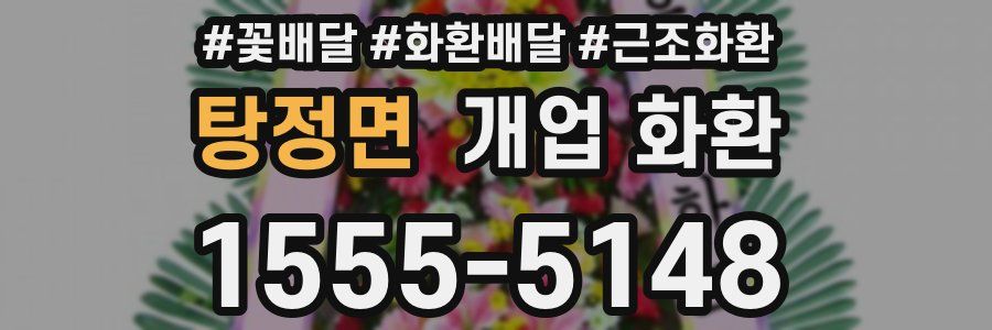탕정면 개업 화환