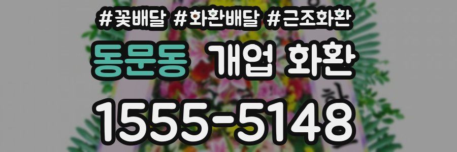 동문동 개업 화환