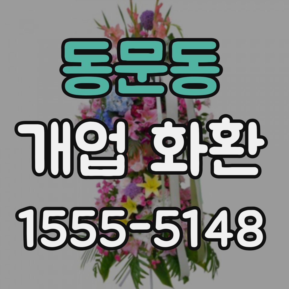 동문동 개업 화환