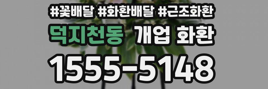 덕지천동 개업 화환