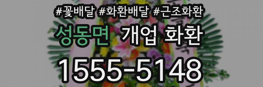 성동면 개업 화환
