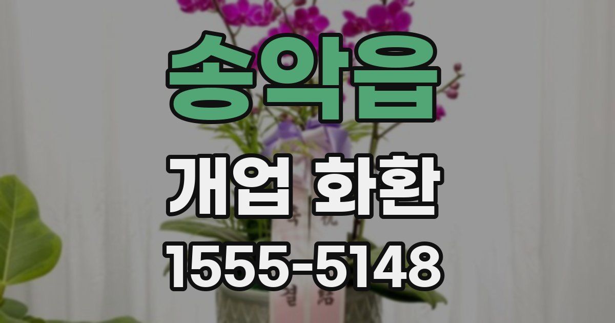 송악읍 개업 화환