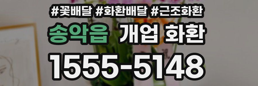 송악읍 개업 화환