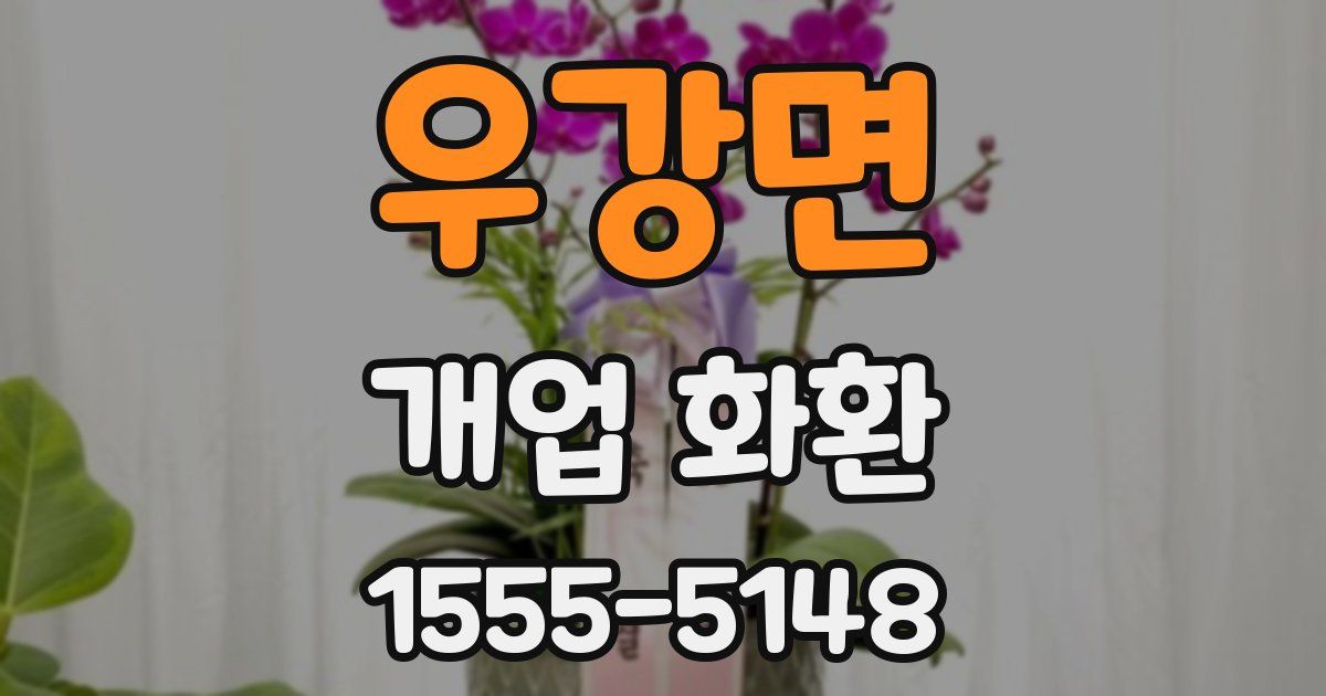 우강면 개업 화환