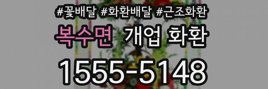 복수면 개업 화환