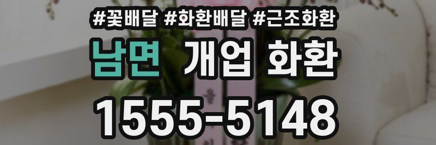 남면 개업 화환