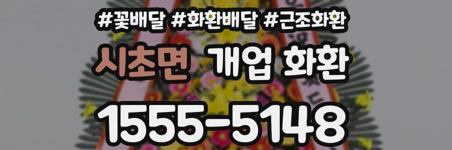 시초면 개업 화환