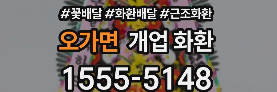 오가면 개업 화환