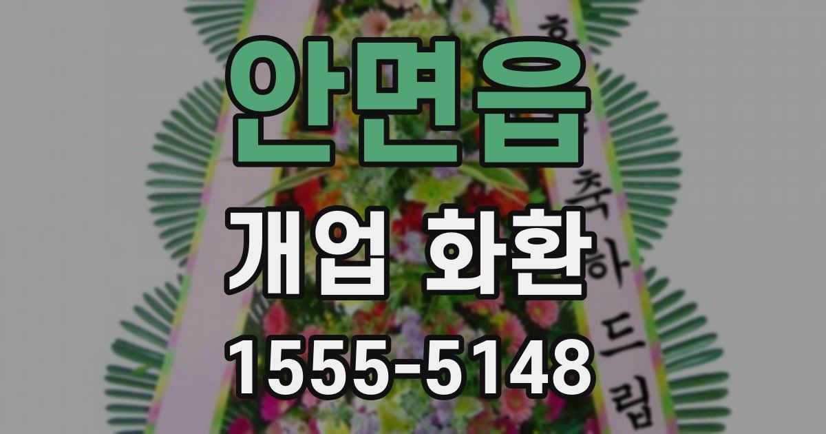 안면읍 개업 화환