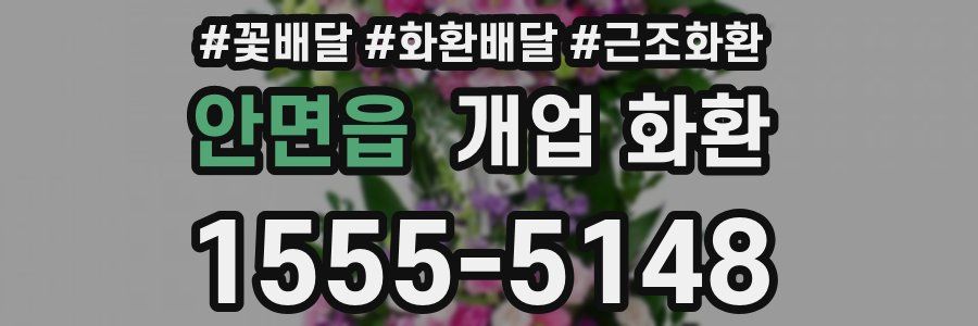 안면읍 개업 화환