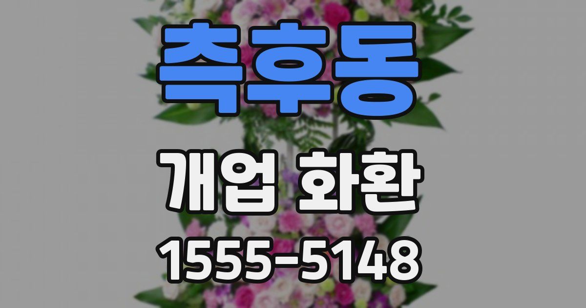 측후동 개업 화환