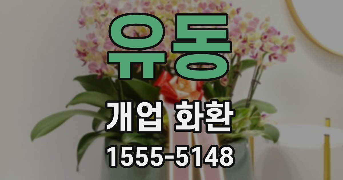 유동 개업 화환