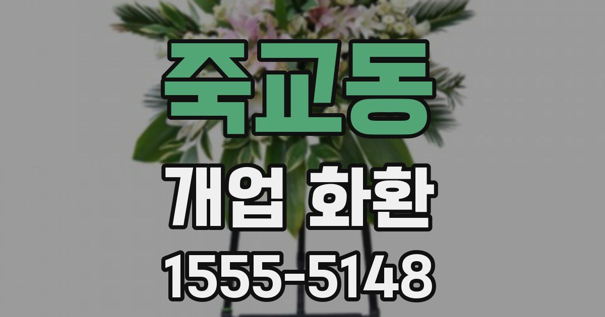 죽교동 개업 화환