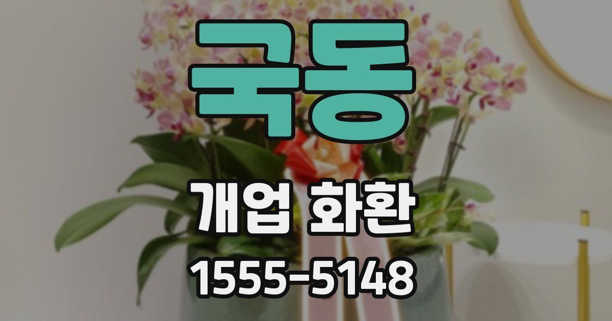 국동 개업 화환