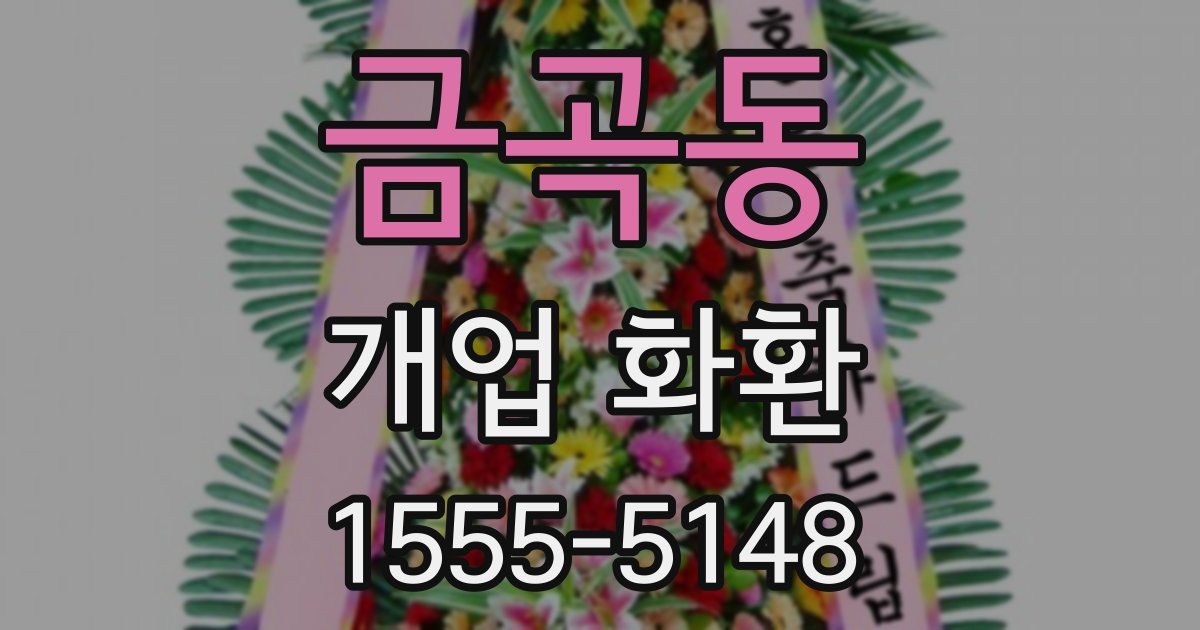 금곡동 개업 화환