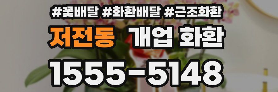 저전동 개업 화환
