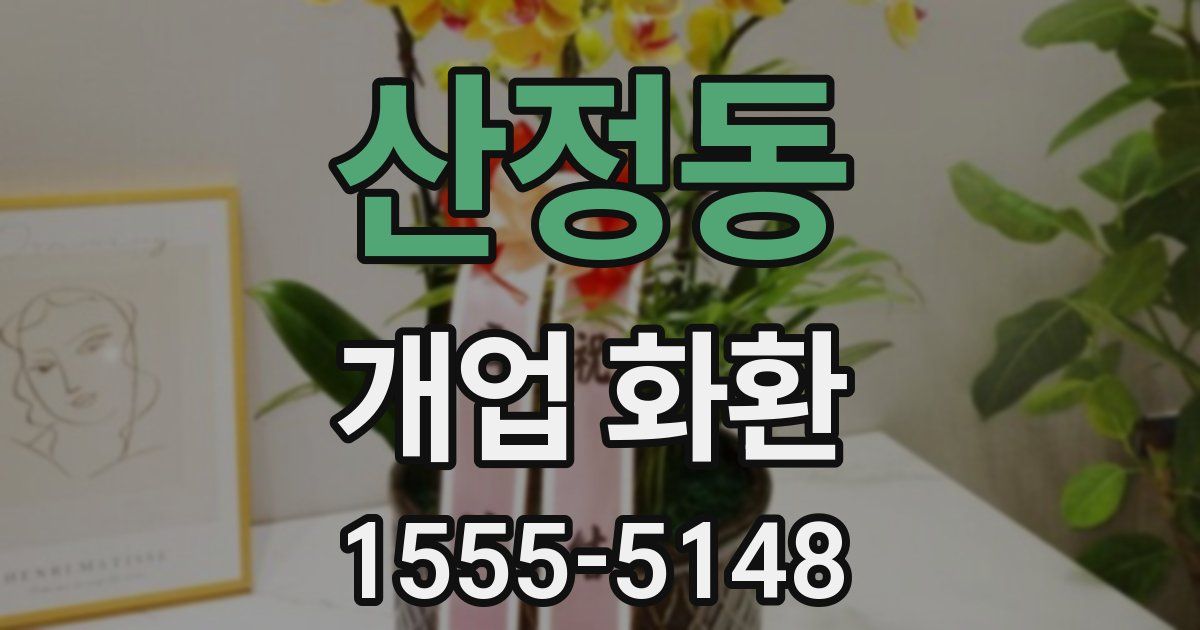 산정동 개업 화환