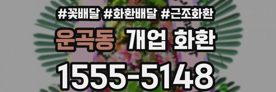 운곡동 개업 화환