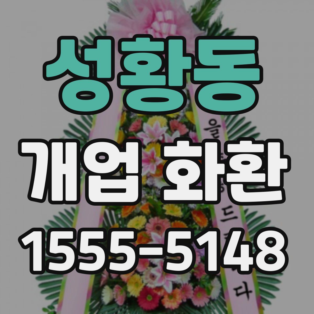 성황동 개업 화환
