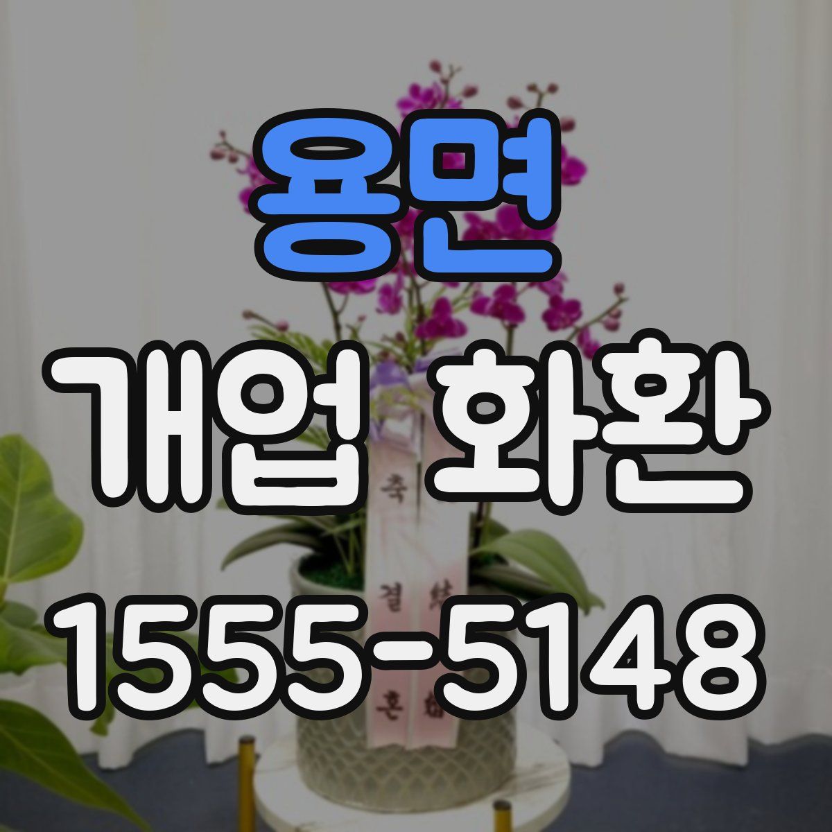 용면 개업 화환