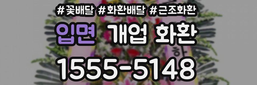 입면 개업 화환