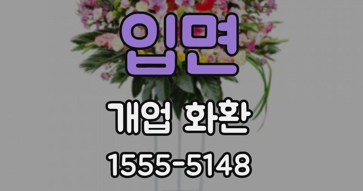 입면 개업 화환
