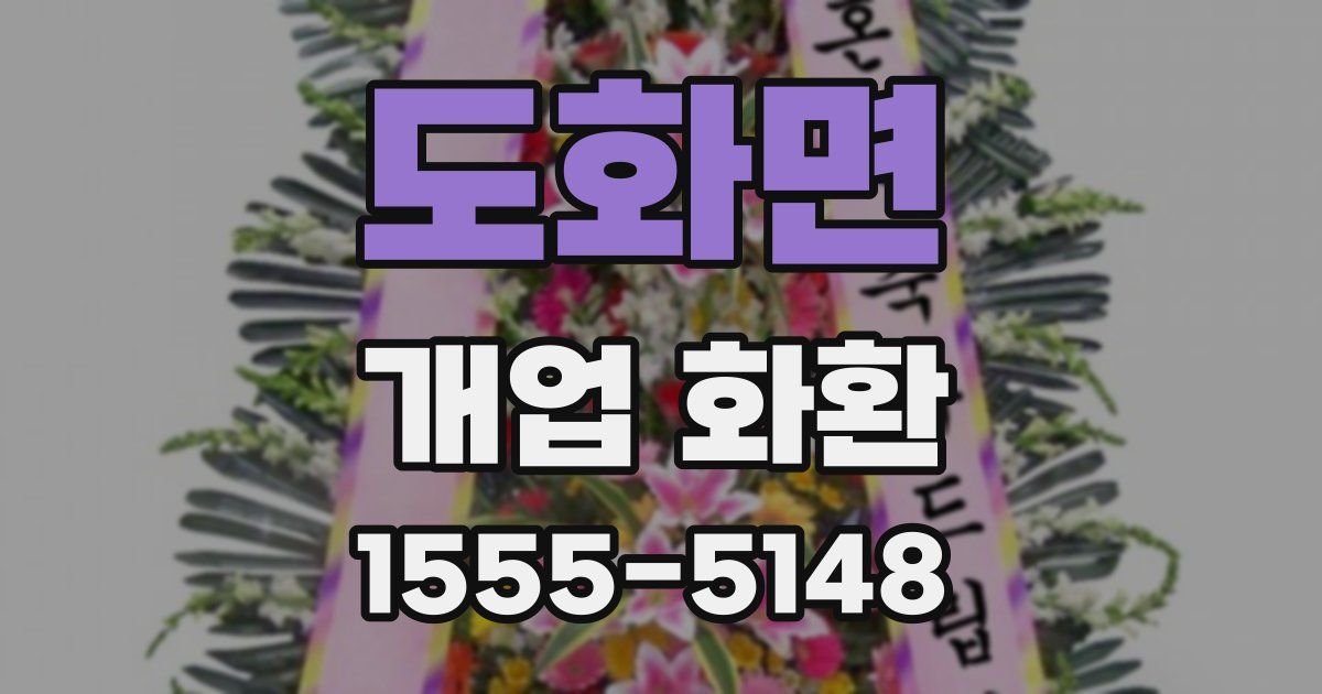 도화면 개업 화환