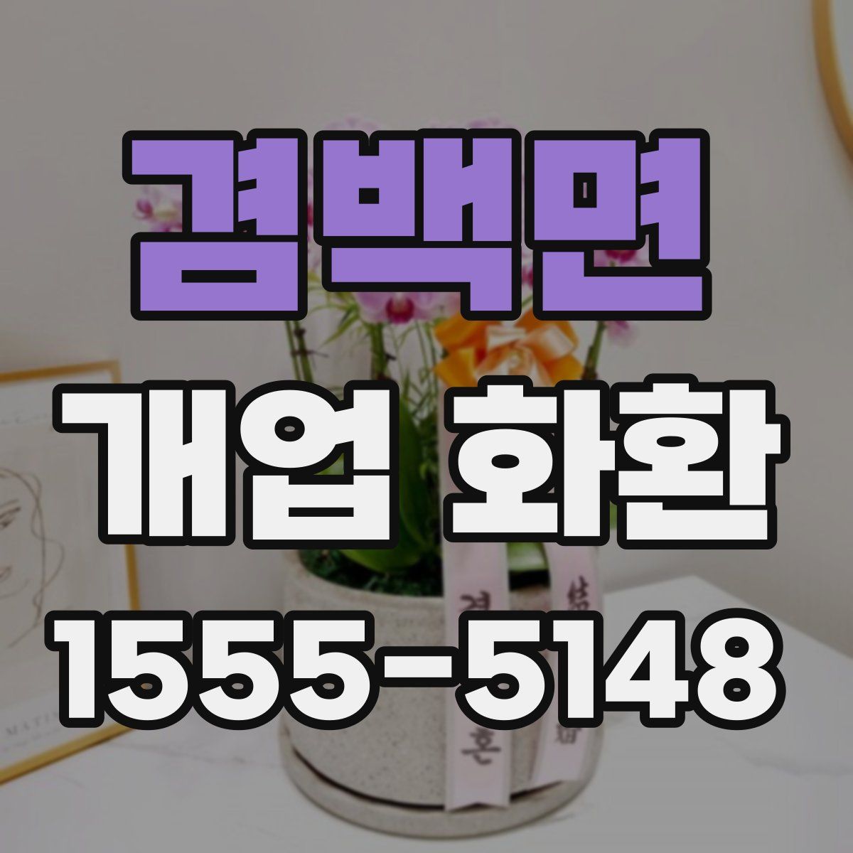 겸백면 개업 화환