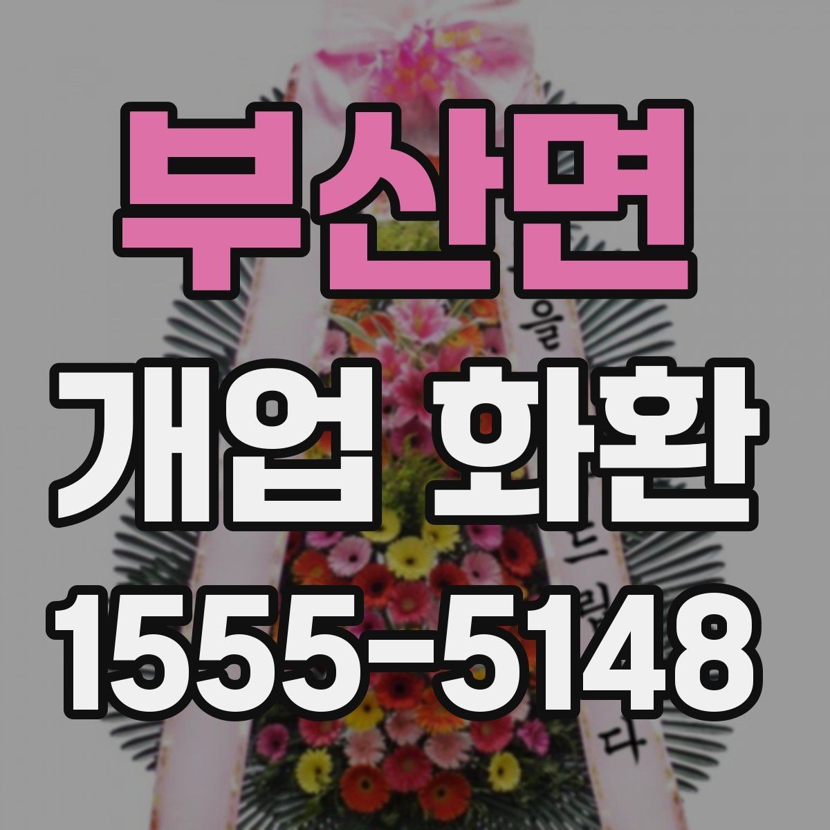 부산면 개업 화환 꽃 종류별 느낌과 활용
