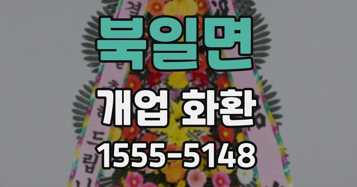 북일면 개업 화환