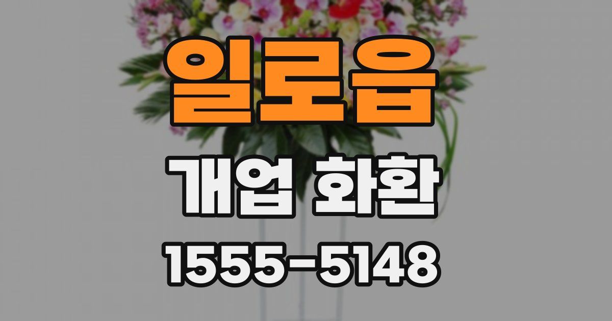 일로읍 개업 화환