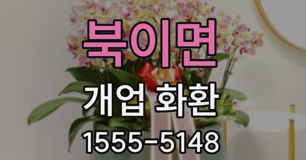 북이면 개업 화환