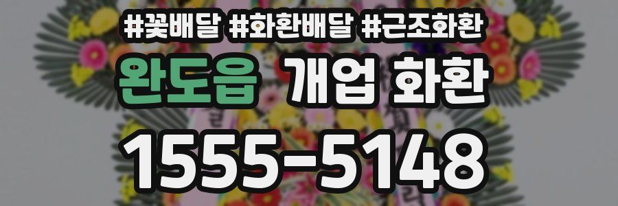 완도읍 개업 화환