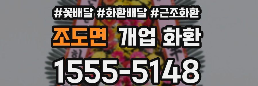 조도면 개업 화환