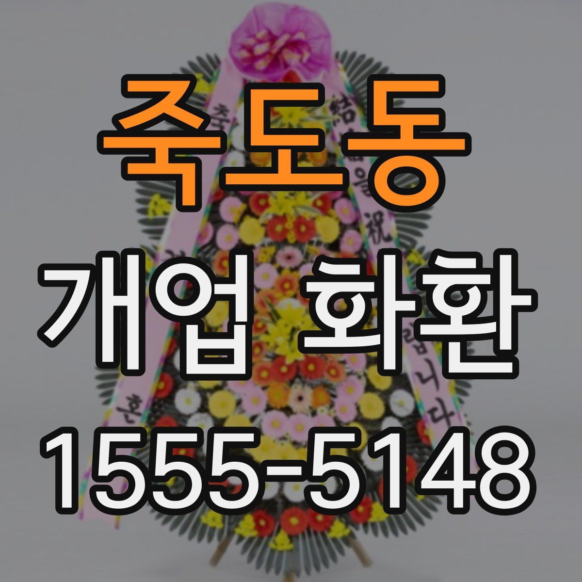 죽도동 개업 화환
