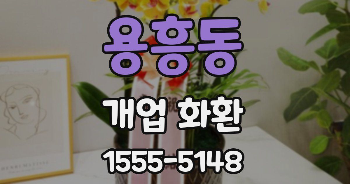 용흥동 개업 화환