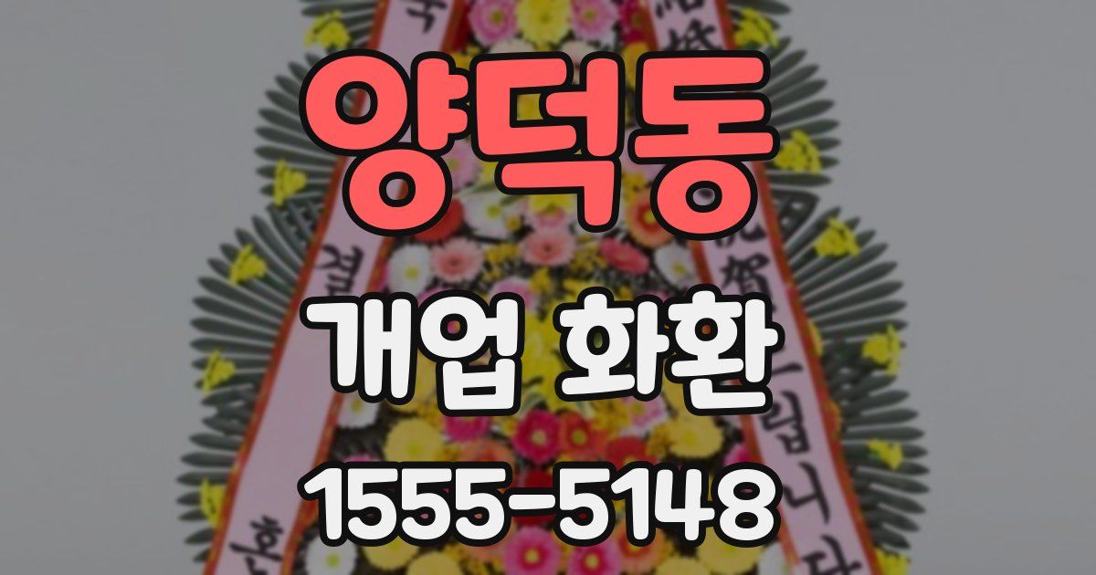 양덕동 개업 화환
