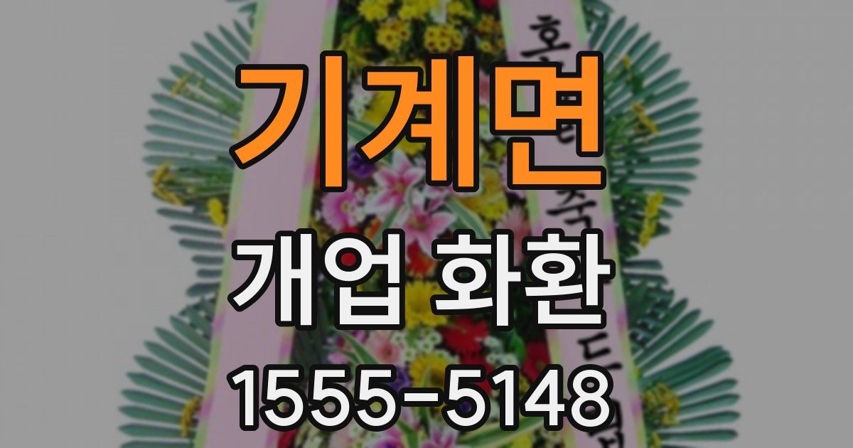 기계면 개업 화환
