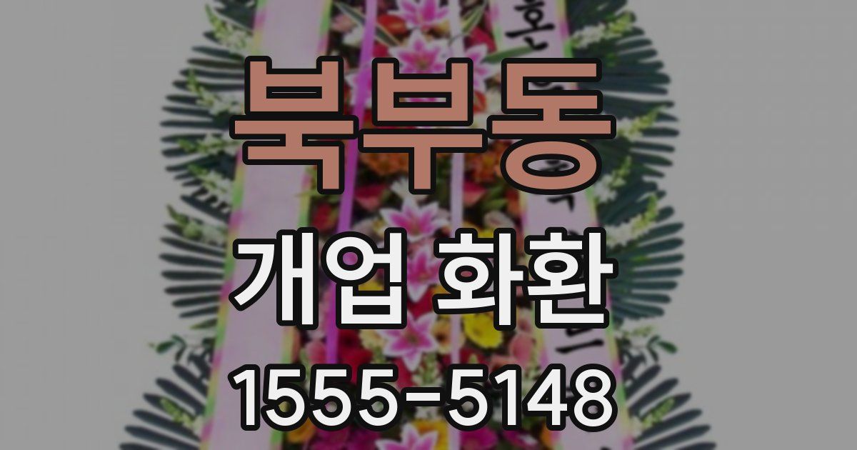 북부동 개업 화환