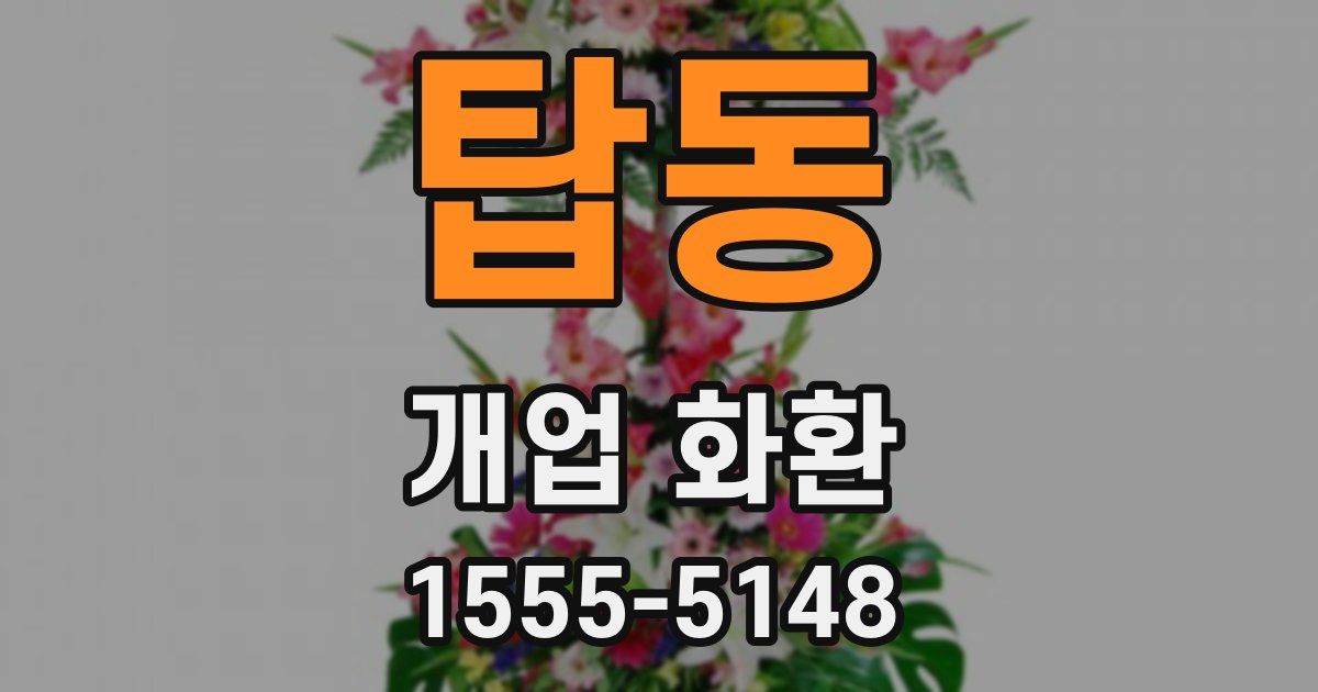 탑동 개업 화환